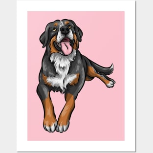 Cute Bernese Mountain Dog Posters and Art